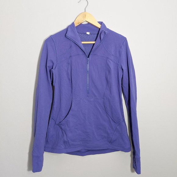 lululemon athletica Tops - Blue Lululemon Half Zip Pull Over | Size 10